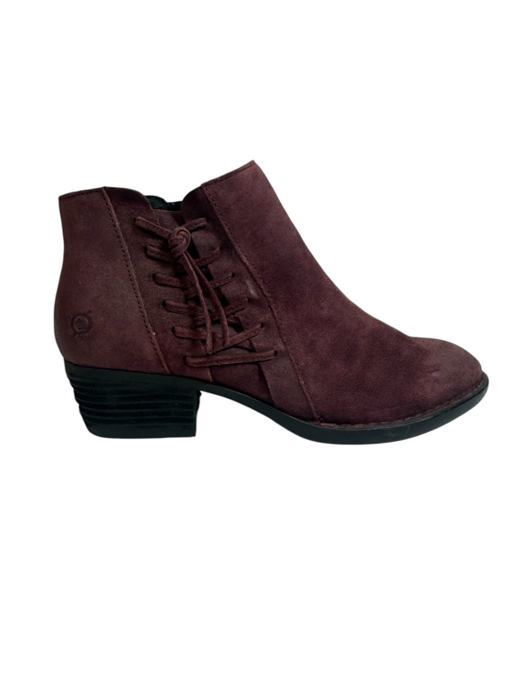 Börn Bessie Suede Burgundy Ankle Boots
Size 11M
NWT